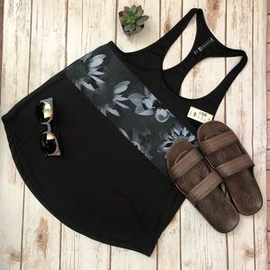 AEROPOSTALE FLORAL STRIPE RACERBACK TANK 💐